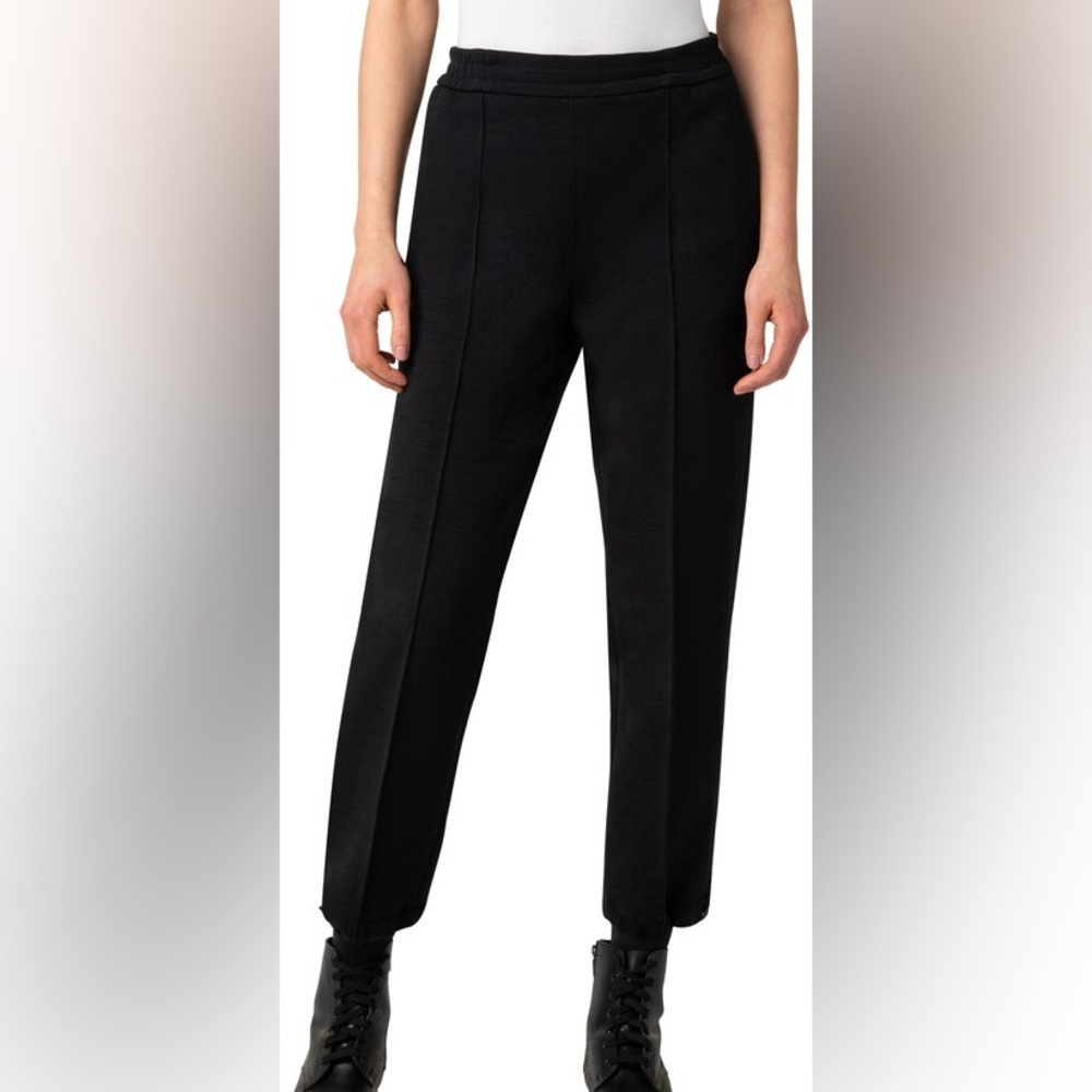 Akris Punto Black Floris Wool Blend Utility Pants NWT US Size 6